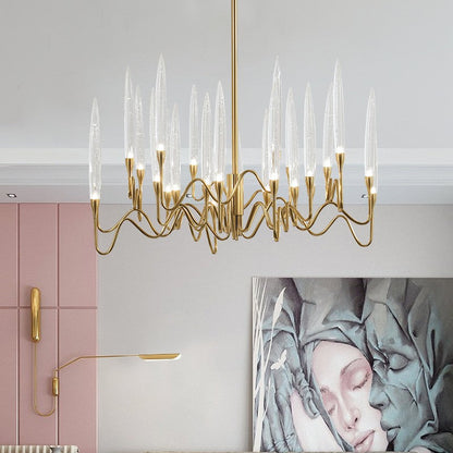 Golden Glow Chandelier