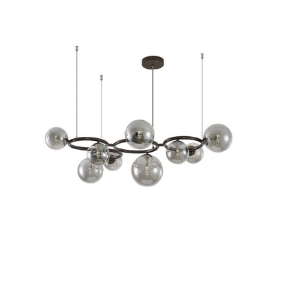 Lustre Boules de Verre Colorées