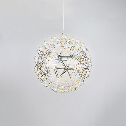Lustre Céleste en Sphères Lumineuses