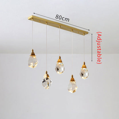 Crystal Rain Chandelier - Natural Elegance