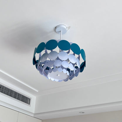 Scandinavian Scalloped Chandelier