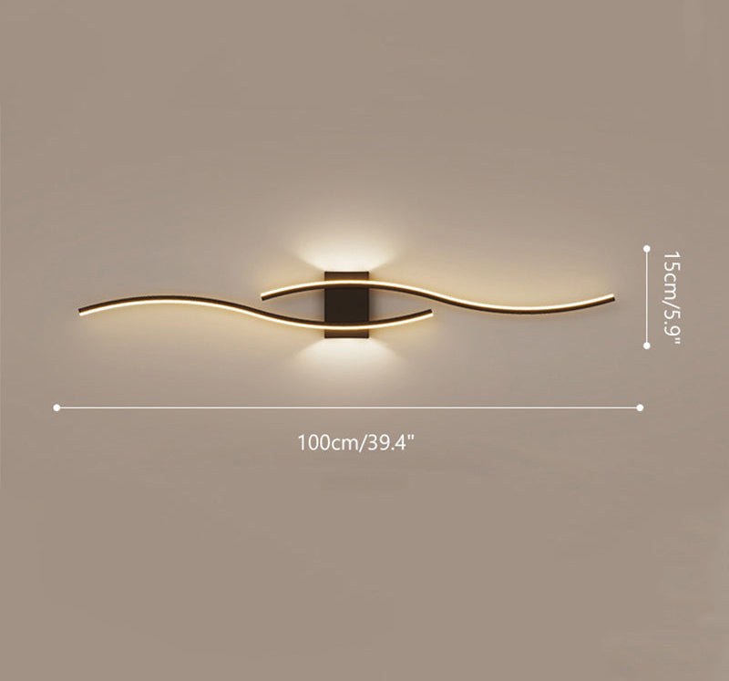 Elegant Wave Wall Light – Modern Design