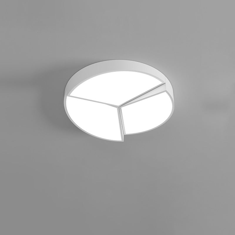 Modern Square or Wavy Ceiling Light in Frosted White