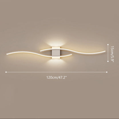 Elegant Wave Wall Light – Modern Design