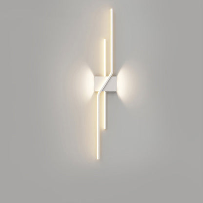 Sculptural Grid Strip Wall Light