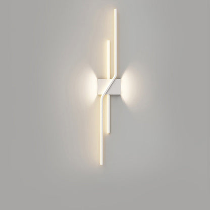 Sculptural Grid Strip Wall Light