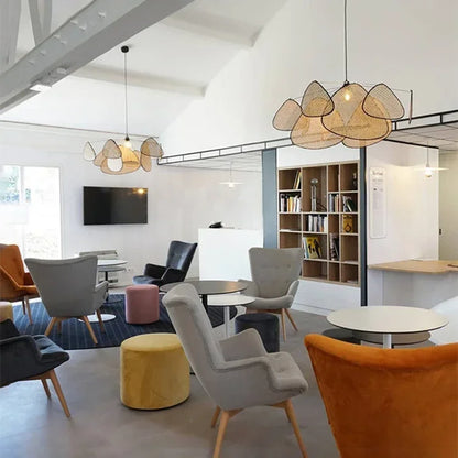 Lustre en bambou