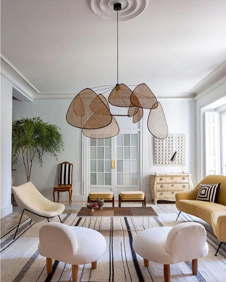 Lustre en bambou