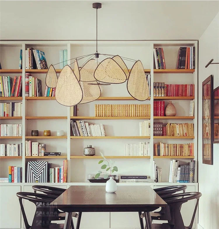 Lustre en bambou