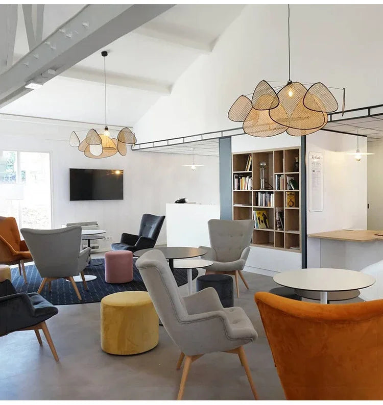 Lustre en bambou