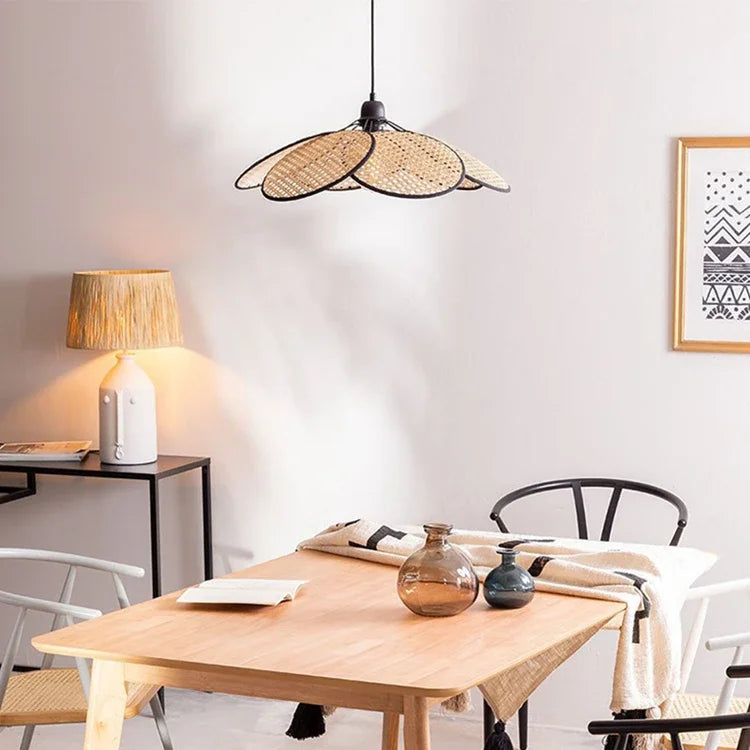 Lustre en bambou