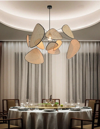 Lustre en bambou