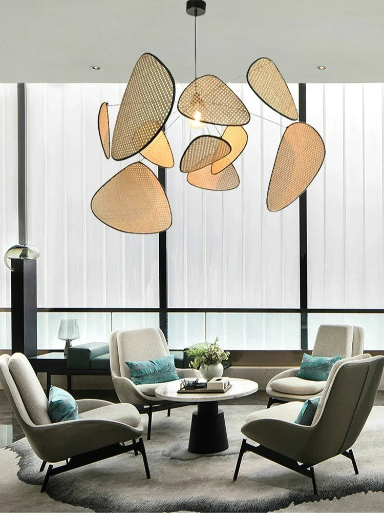 Lustre en bambou