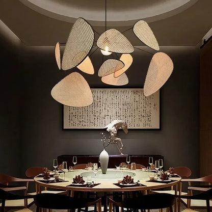 Lustre en bambou