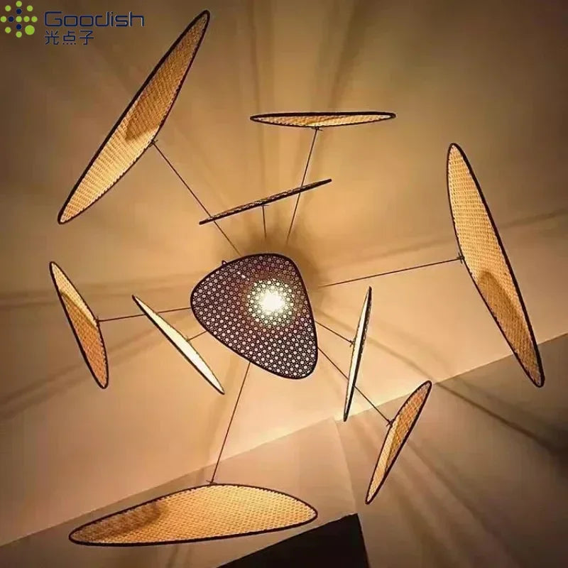 Lustre en bambou