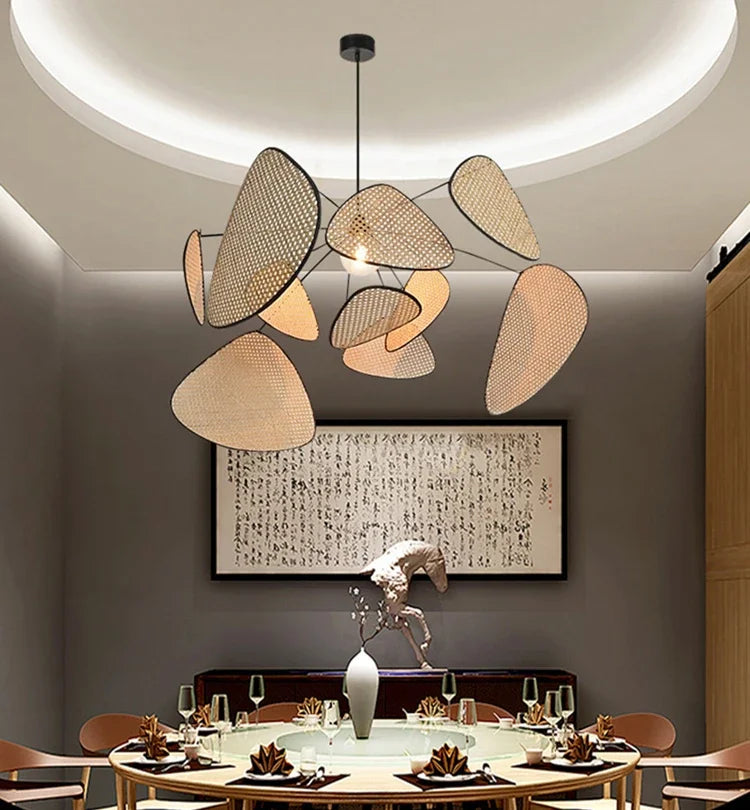 Lustre en bambou