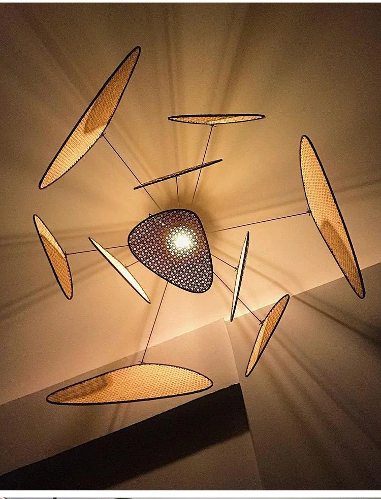 Lustre en bambou