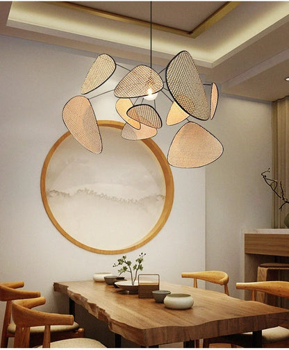 Lustre en bambou