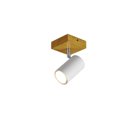 Applique Blanche et Bois LED