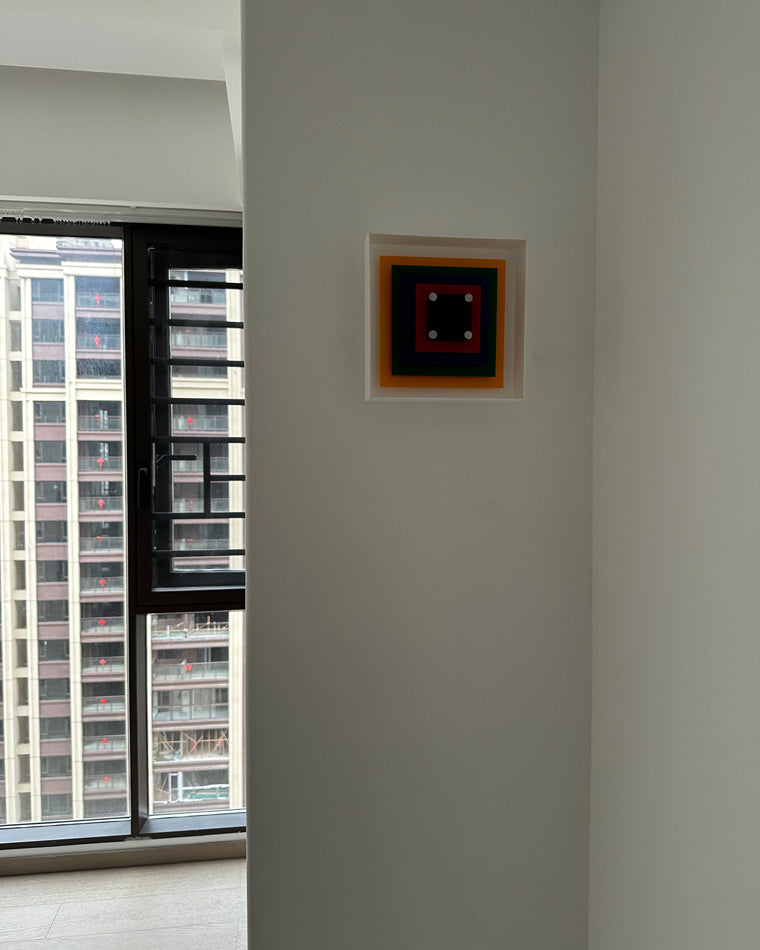 Applique Murale Art Square Colorée