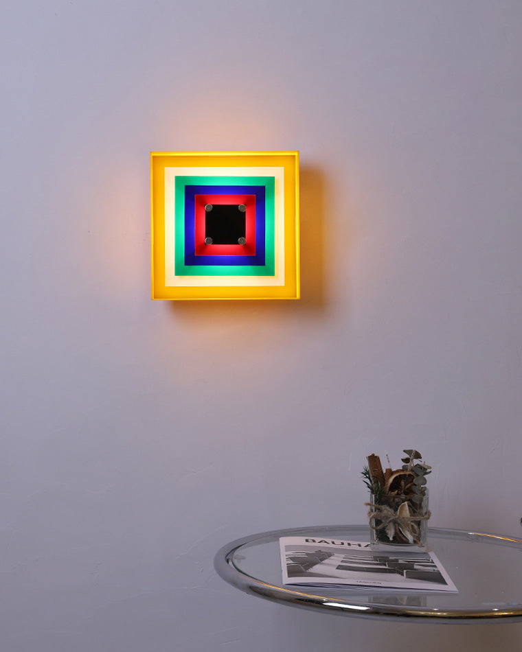 Applique Murale Art Square Colorée