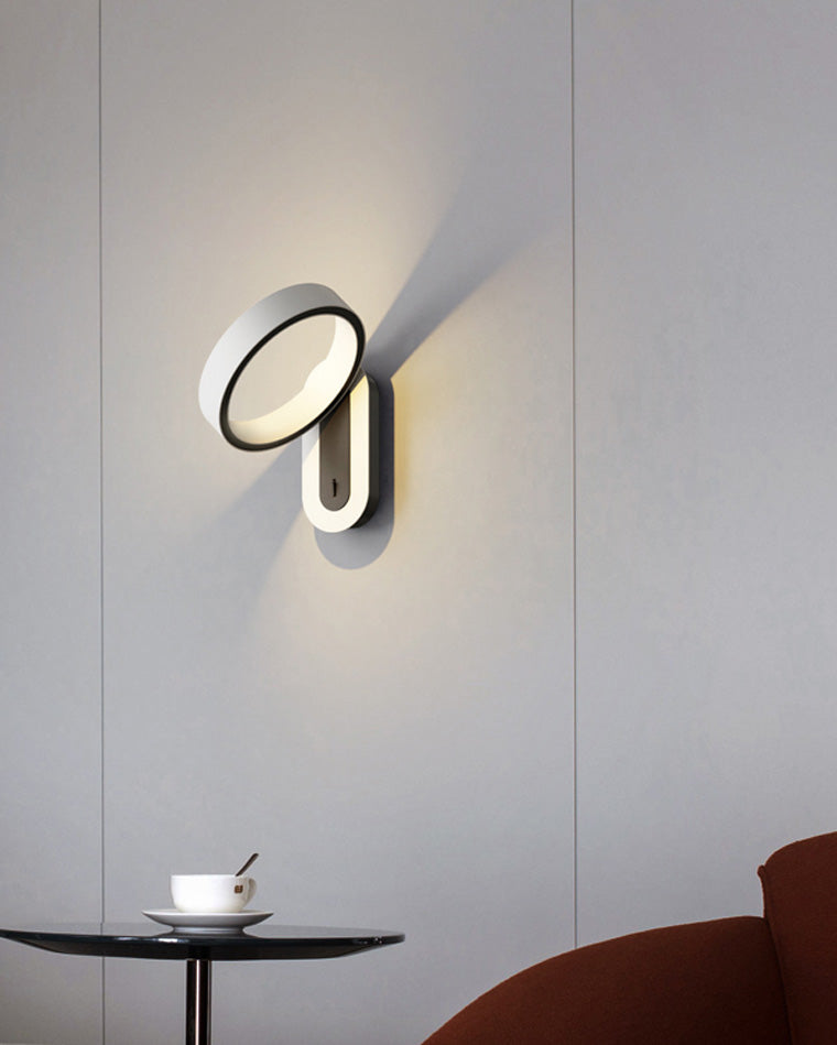 Applique Murale Cercle Ajustable – Éclairage Élégant et Moderne