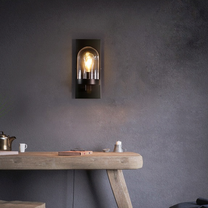 Applique Murale Extérieur En Verre Arrondi - Loft Élégant