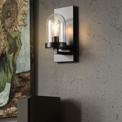 Applique Murale Extérieur En Verre Arrondi - Loft Élégant