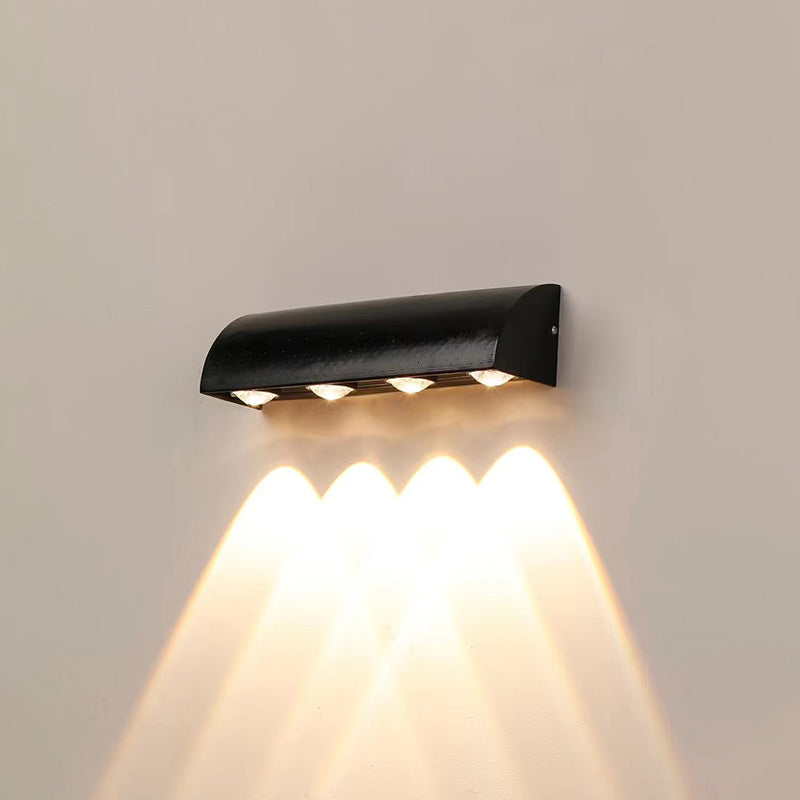Applique Murale Extérieure Downlight Noire – Éclairage Minimaliste et Élégance Moderne