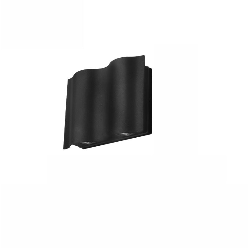 Applique Murale Extérieure Éclats Noirs – Éclairage Double Faisceau