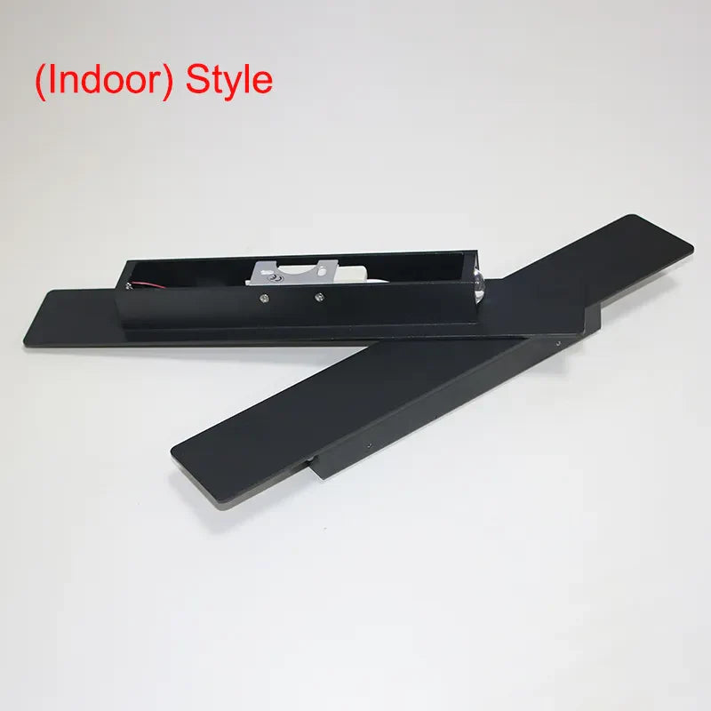 Applique Murale Extérieure LED - Aluminium Noir Design Moderne