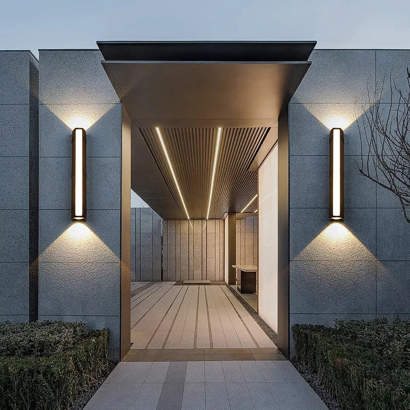 Applique Murale Extérieure LED Moderne - Élégance Aluminium IP65