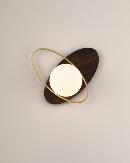 Applique Murale Frosted Oval Accent
