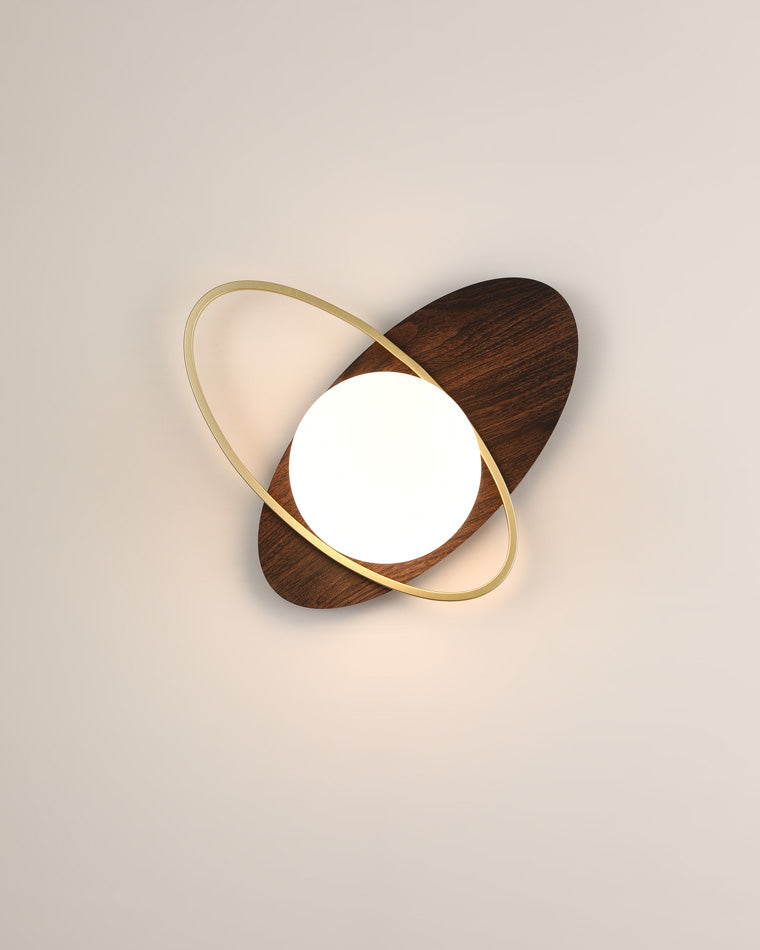 Applique Murale Frosted Oval Accent
