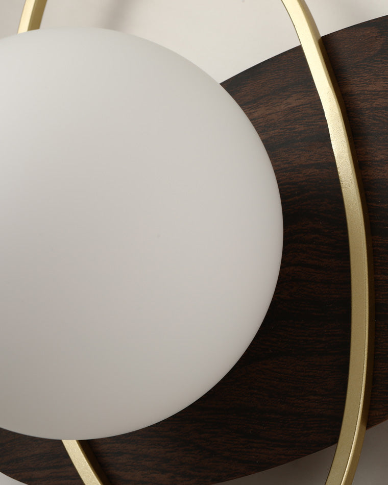 Applique Murale Frosted Oval Accent