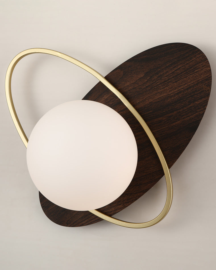 Applique Murale Frosted Oval Accent