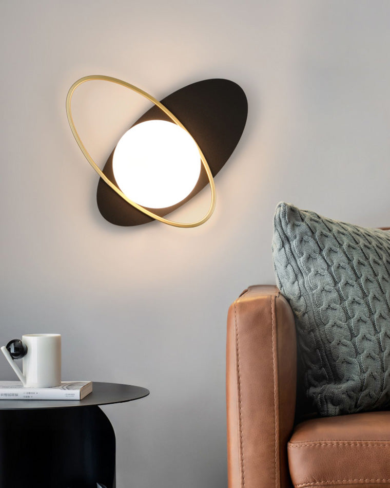 Applique Murale Frosted Oval Accent