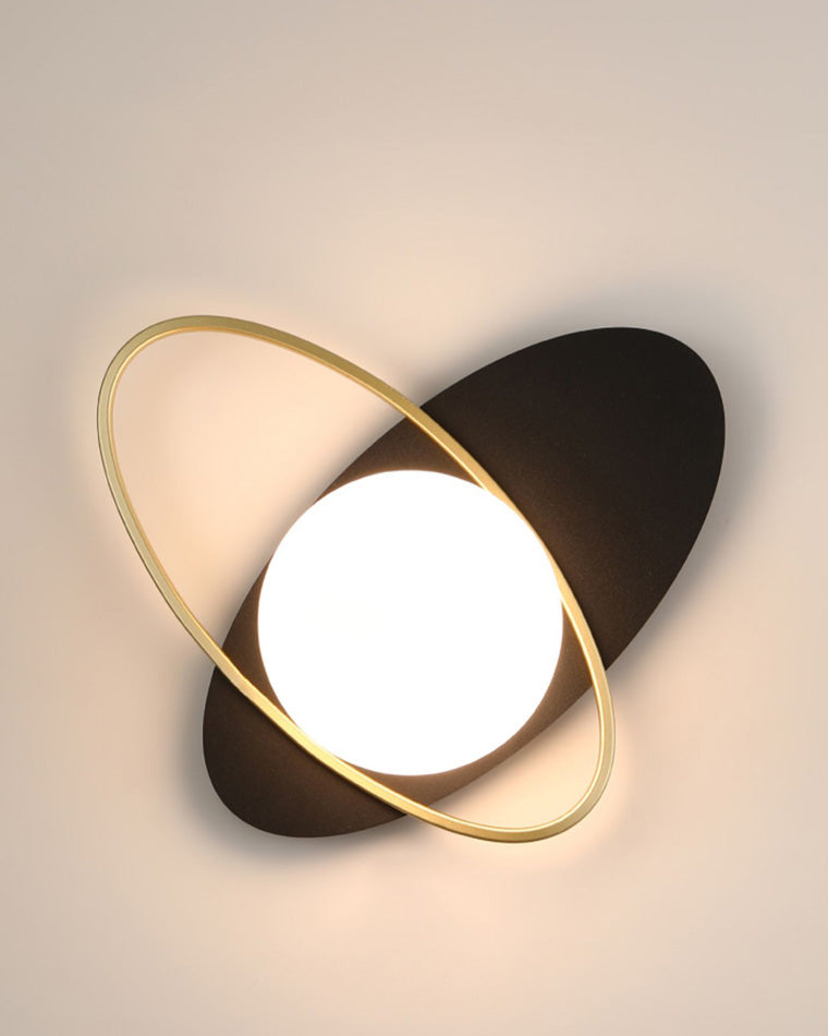 Applique Murale Frosted Oval Accent