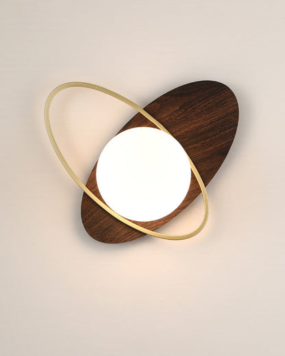 Applique Murale Frosted Oval Accent