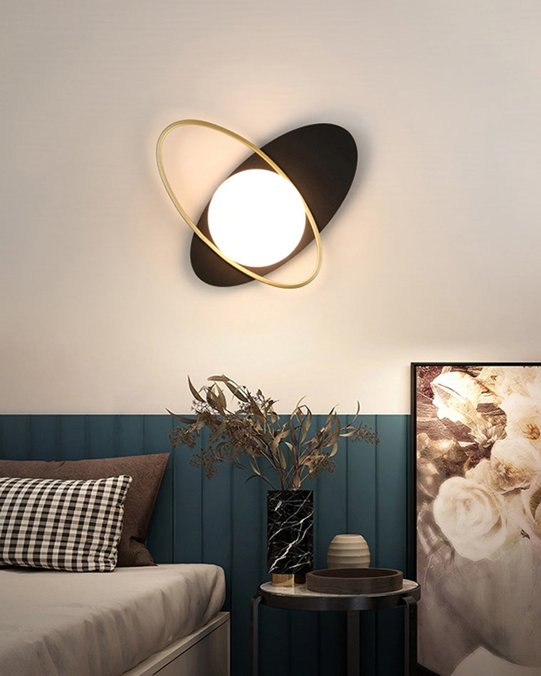 Applique Murale Frosted Oval Accent