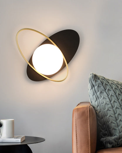 Applique Murale Frosted Oval Accent
