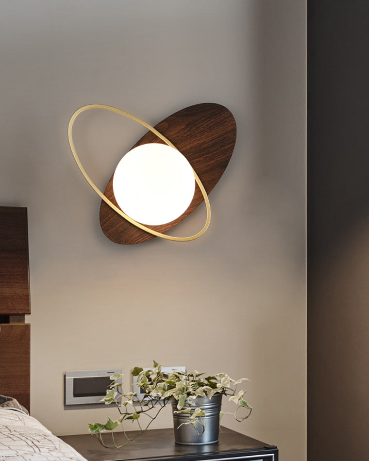 Applique Murale Frosted Oval Accent