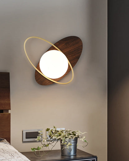 Applique Murale Frosted Oval Accent