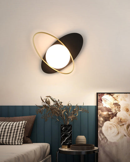 Applique Murale Frosted Oval Accent