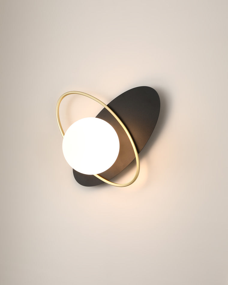 Applique Murale Frosted Oval Accent