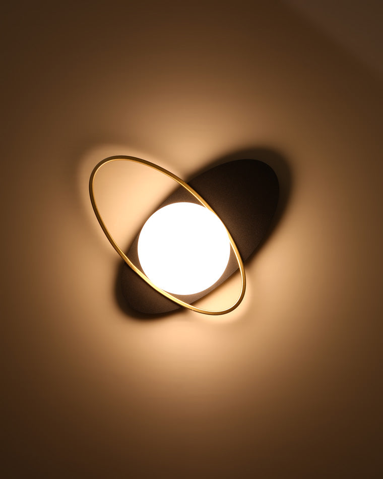 Applique Murale Frosted Oval Accent