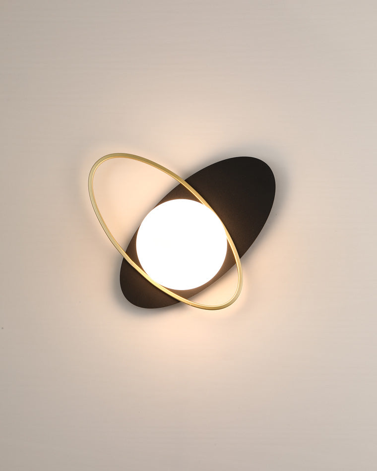 Applique Murale Frosted Oval Accent
