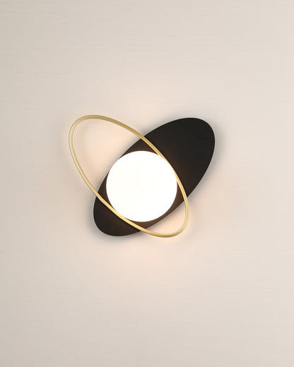 Applique Murale Frosted Oval Accent