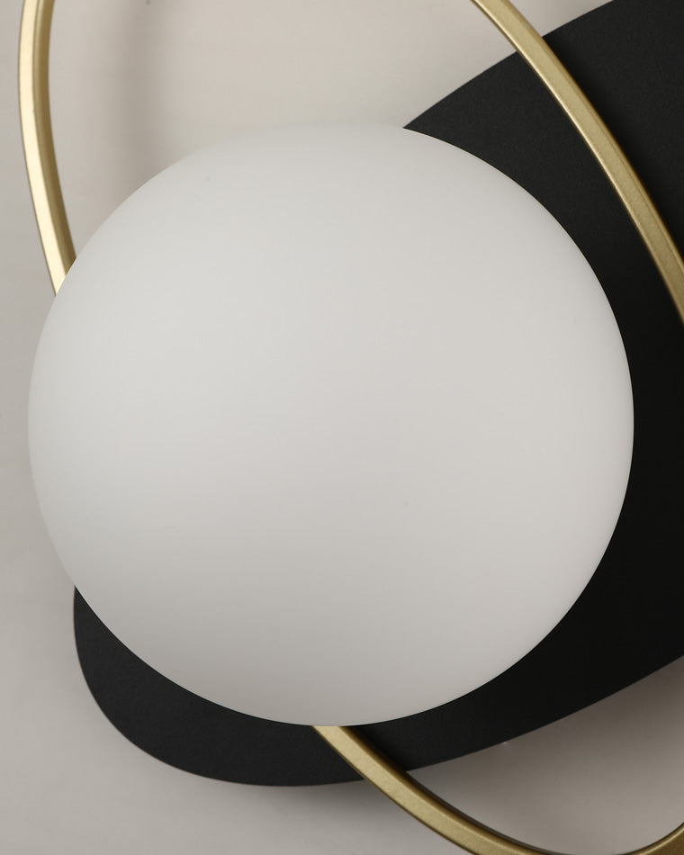 Applique Murale Frosted Oval Accent