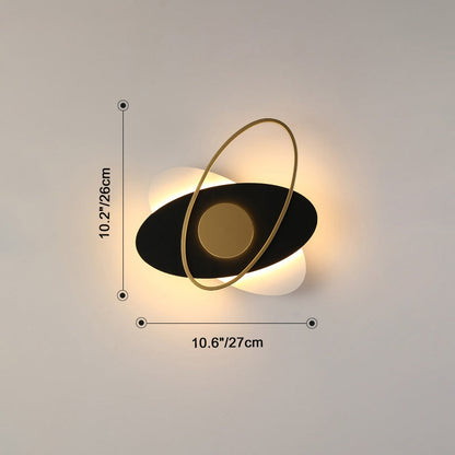 Applique Murale Frosted Oval Accent